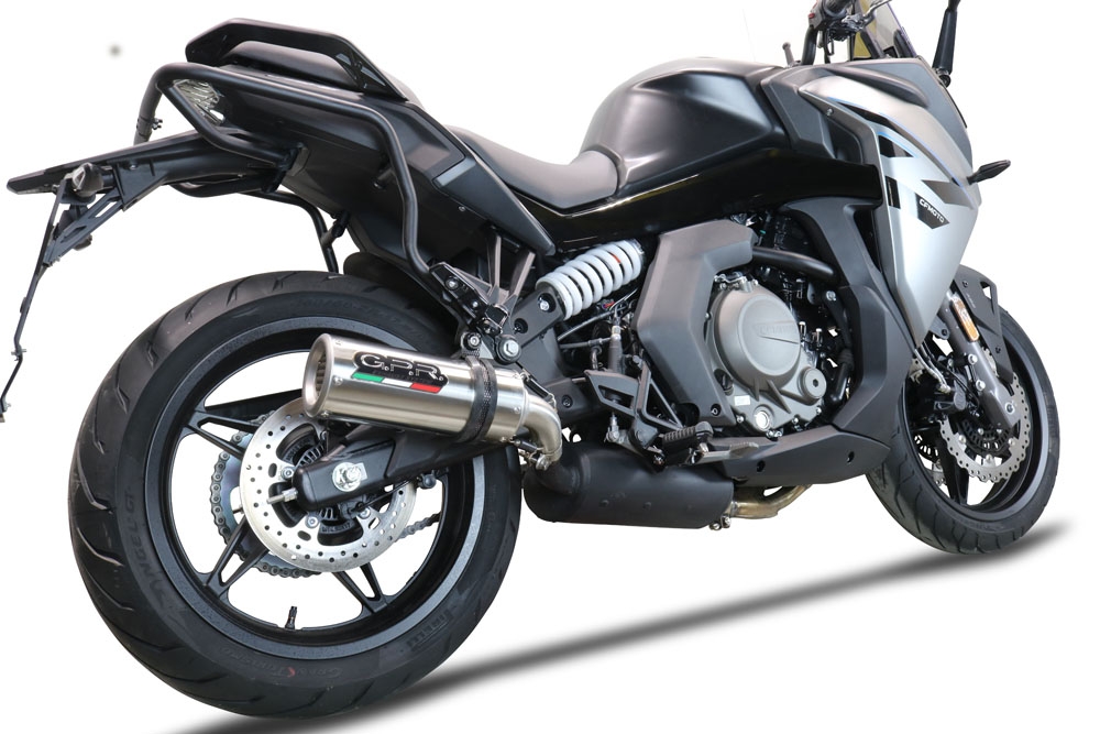 Escape compatible con Cf Moto 650 Gt 2022-2024, M3 Inox , Escape legal, homologado, silenciador con db killer desmontable y tubo de conexión específico 
