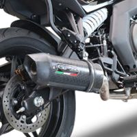 Escape compatible con Cf Moto 650 Gt 2022-2024, Furore Poppy, Sistema de escape medio lleno, incluido db killer extraíble y tubo de conexión 