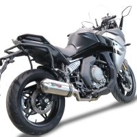 Escape compatible con Cf Moto 650 Gt 2022-2024, Satinox , Sistema de escape medio lleno, incluido db killer extraíble y tubo de conexión 