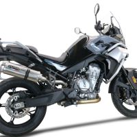 Escape compatible con Cf Moto 800 Mt Touring 2022-2024, Dual Titanium, Escape legal, homologado, silenciador con db killer desmontable y tubo de conexión específico 