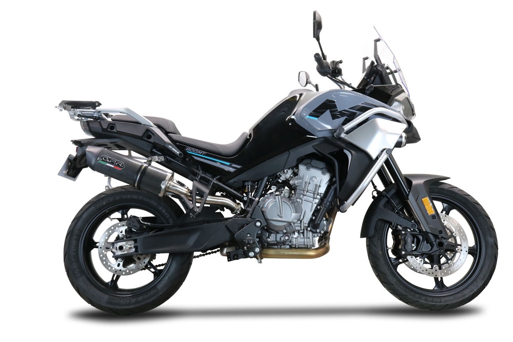 Escape compatible con Cf Moto 800 Mt Sport 2022-2024, Furore Evo4 Poppy, Escape legal, homologado, silenciador con db killer desmontable y tubo de conexión específico 