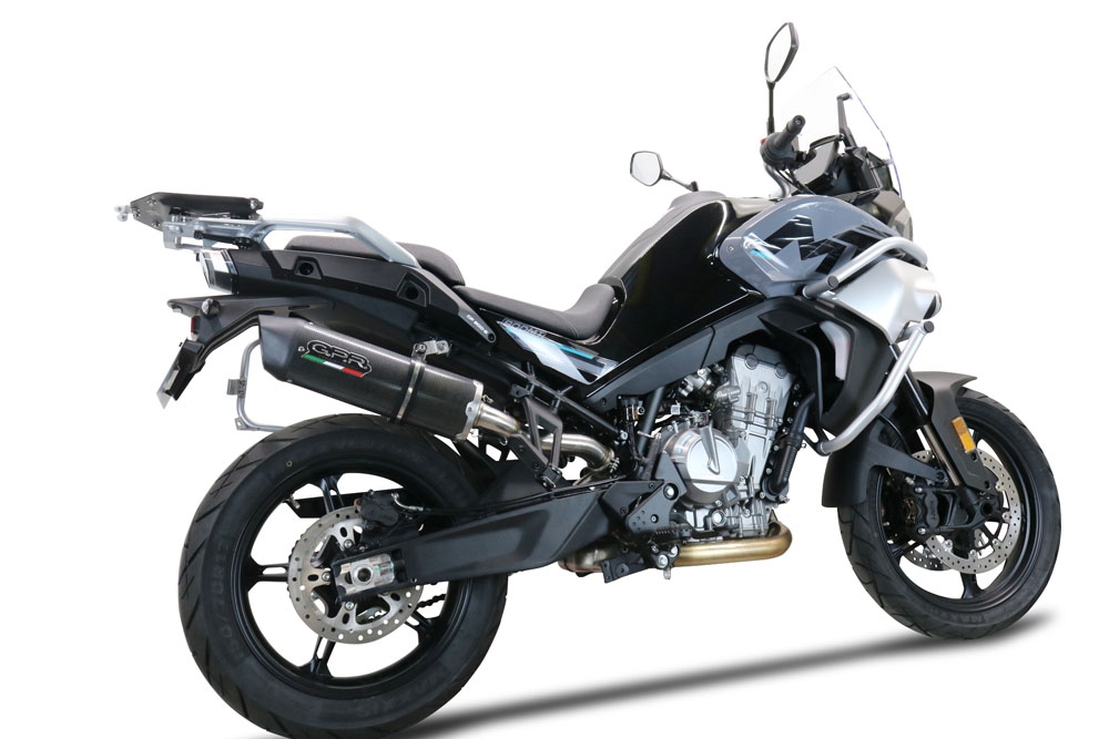 Escape compatible con Cf Moto 800 Mt Sport 2022-2024, Furore Evo4 Poppy, Escape legal, homologado, silenciador con db killer desmontable y tubo de conexión específico 
