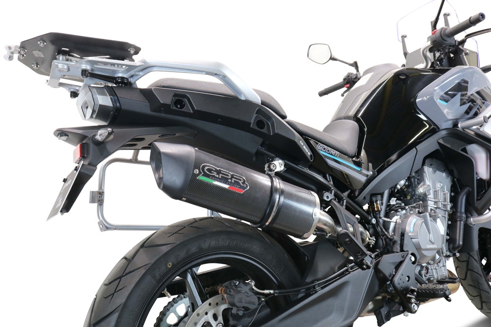 Escape compatible con Cf Moto 800 Mt Sport 2022-2024, Furore Evo4 Poppy, Escape legal, homologado, silenciador con db killer desmontable y tubo de conexión específico 