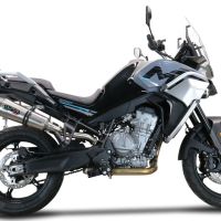 Escape compatible con Cf Moto 800 Mt Sport 2022-2024, GP Evo4 Titanium, Escape legal, homologado, silenciador con db killer desmontable y tubo de conexión específico 