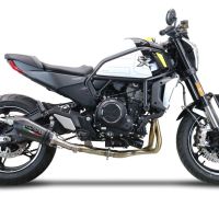 Escape compatible con Cf Moto 700 CL-X Heritage 2022-2024, Gpe Ann. Poppy, Sistema de escape medio lleno, incluido db killer extraíble y tubo de conexión 
