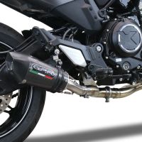 Escape compatible con Cf Moto 700 CL-X Heritage 2022-2024, Gpe Ann. Poppy, Sistema de escape medio lleno, incluido db killer extraíble y tubo de conexión 