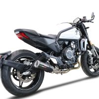 Escape compatible con Cf Moto 700 CL-X Sport 2022-2024, M3 Poppy , Sistema de escape medio lleno, incluido db killer extraíble y tubo de conexión 