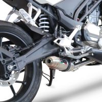 Escape compatible con Cf Moto 300 NK 2022-2024, Deeptone Inox, Escape completo, no legal para países de la UE, con db killer extraíble 