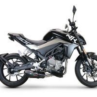 Escape compatible con Cf Moto 300 NK 2022-2024, GP Evo4 Poppy, Escape completo, no legal para países de la UE, con db killer extraíble 