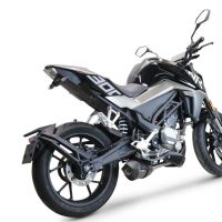 Escape compatible con Cf Moto 300 NK 2022-2024, GP Evo4 Poppy, Escape completo, no legal para países de la UE, con db killer extraíble 