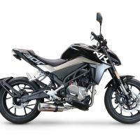 Escape compatible con Cf Moto 300 NK 2022-2024, M3 Inox , Escape completo, no legal para países de la UE, con db killer extraíble 