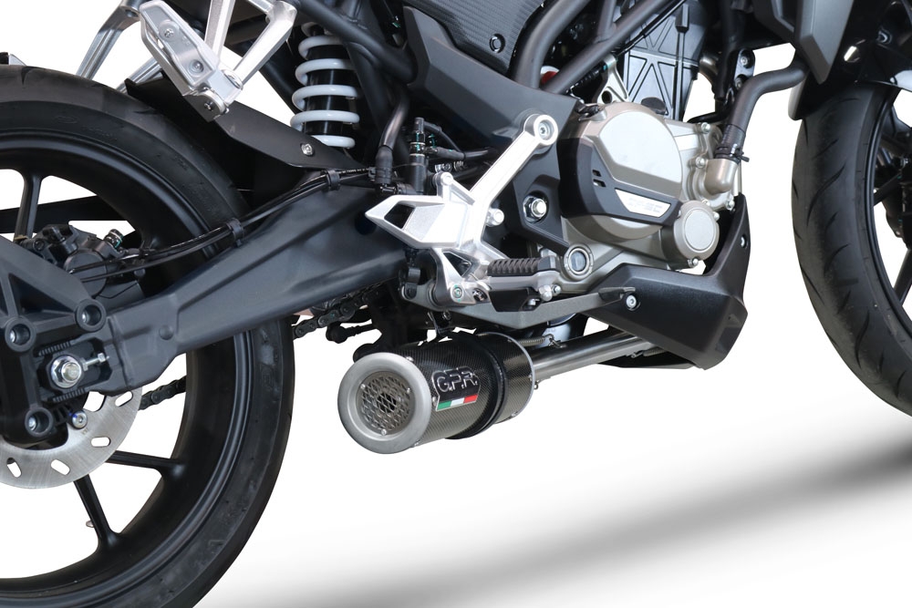 Escape compatible con Cf Moto 300 NK 2022-2024, M3 Poppy , Escape completo, no legal para países de la UE, con db killer extraíble 