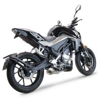 Escape compatible con Cf Moto 300 NK 2022-2024, Powercone Evo, Escape completo, no legal para países de la UE, con db killer extraíble 