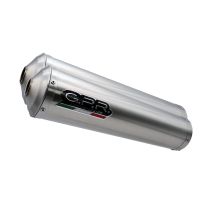 Escape compatible con Yamaha MT-01 2005-2011, Inox Tondo, Par de terminales de escape homologados, con db killer extraíbles y tubos de conexión específicos 