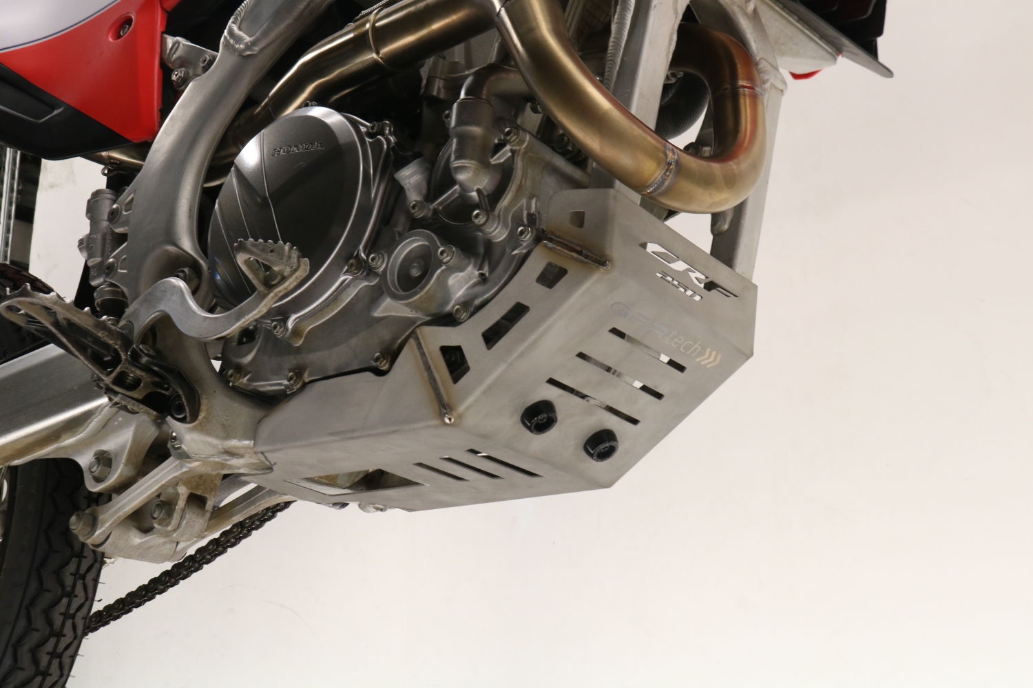GPR TECH compatible con  Honda Crf 250 R/RX 2022/2024 Protección del motor en titanio 
