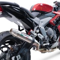Escape compatible con Triumph Daytona 660 2023-2025, Deeptone Inox, Escape completo racing, incluyendo colector y db killer desmontable, sin homologación 