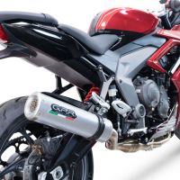 Escape compatible con Triumph Daytona 660 2023-2025, M3 Inox , Escape completo, no legal para países de la UE, con db killer extraíble 