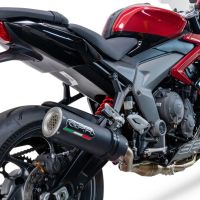 Escape compatible con Triumph Daytona 660 2023-2025, M3 Black Titanium, Escape completo racing, incluyendo colector y db killer desmontable, sin homologación 