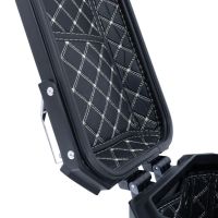 GPR TECH compatible con  Benelli Trk 502 2017/2020 e4 Par de maletas laterales en aluminio color plata con portaequipajes específico Capacidad 38 LT. + 38 LT.