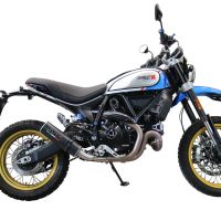 GPR escape compatible con  Ducati Scrambler 800 Urban Motard 2021-2023, M3 Black Titanium, Escape legal, homologado, silenciador con catalizador, db killer desmontable y tubo de conexión específico 