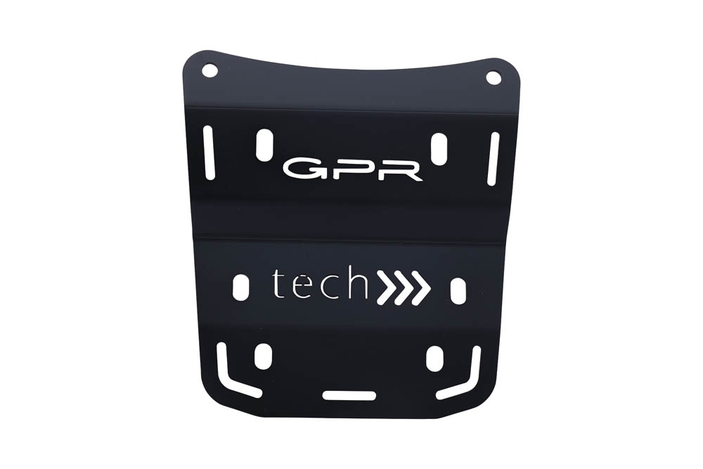 GPR TECH compatible con  Ducati Multistrada V4 / V4S / V4S Sport 1100 2021/2024 Placa de fijación específica en Titanio ALPITECH 35/55 LT compatible con portaequipajes original, fabricada en titanio con 4 puntos de anclaje