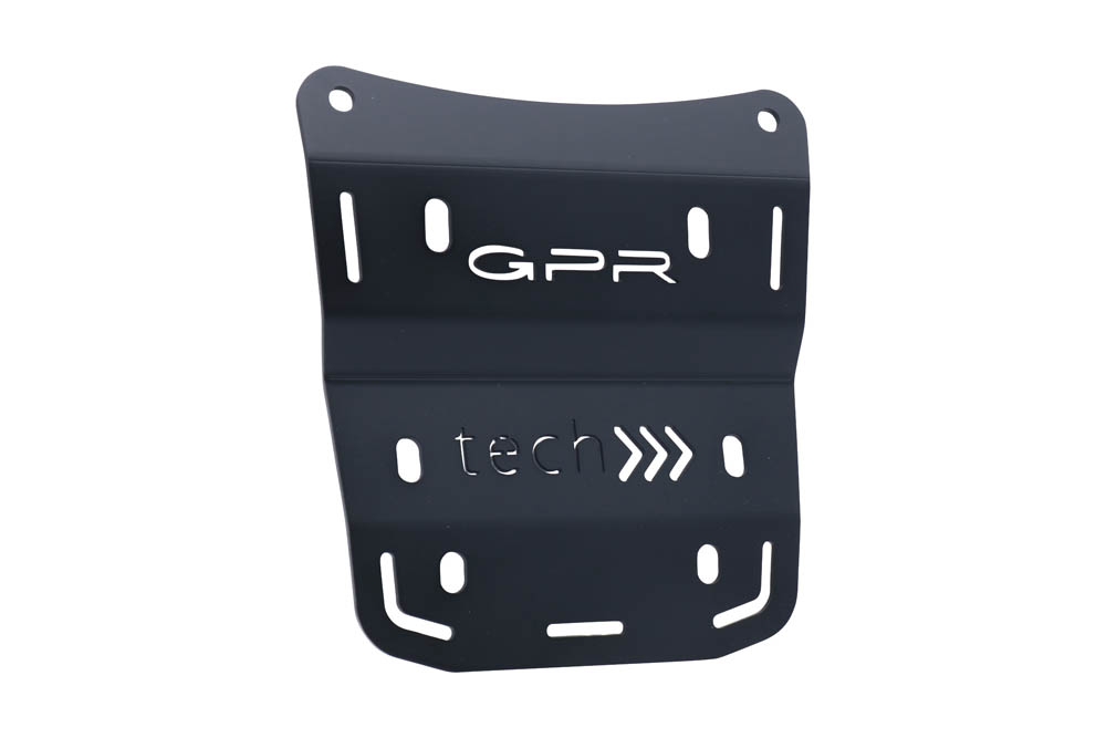 GPR TECH compatible con  Ducati Multistrada V4 / V4S / V4S Sport 1100 2021/2024 Placa de fijación específica en Titanio ALPITECH 35/55 LT compatible con portaequipajes original, fabricada en titanio con 4 puntos de anclaje