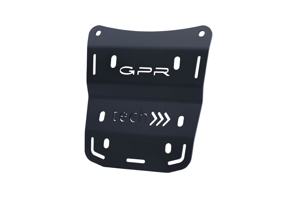 GPR TECH compatible con  Ducati Multistrada V4 / V4S / V4S Sport 1100 2021/2024 Placa de fijación específica en Titanio ALPITECH 35/55 LT compatible con portaequipajes original, fabricada en titanio con 4 puntos de anclaje