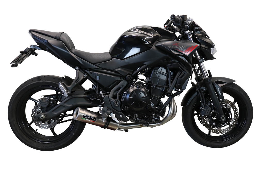 Escape compatible con Kawasaki Z 650 2017-2020, M3 Inox , Escape completo, no legal para países de la UE, con db killer extraíble 