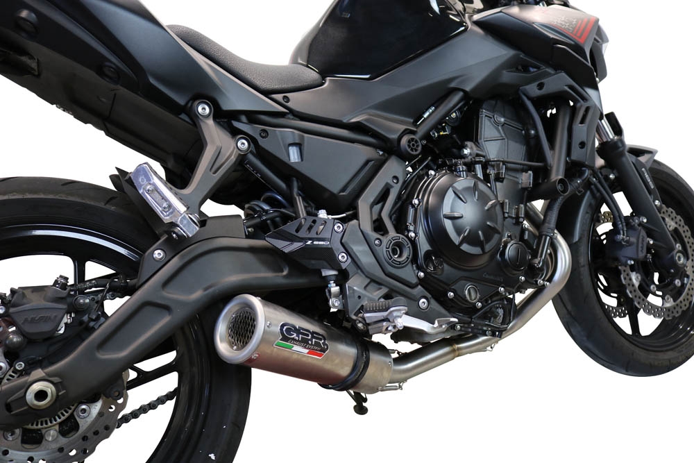 Escape compatible con Kawasaki Z 650 2017-2020, M3 Inox , Escape completo, no legal para países de la UE, con db killer extraíble 