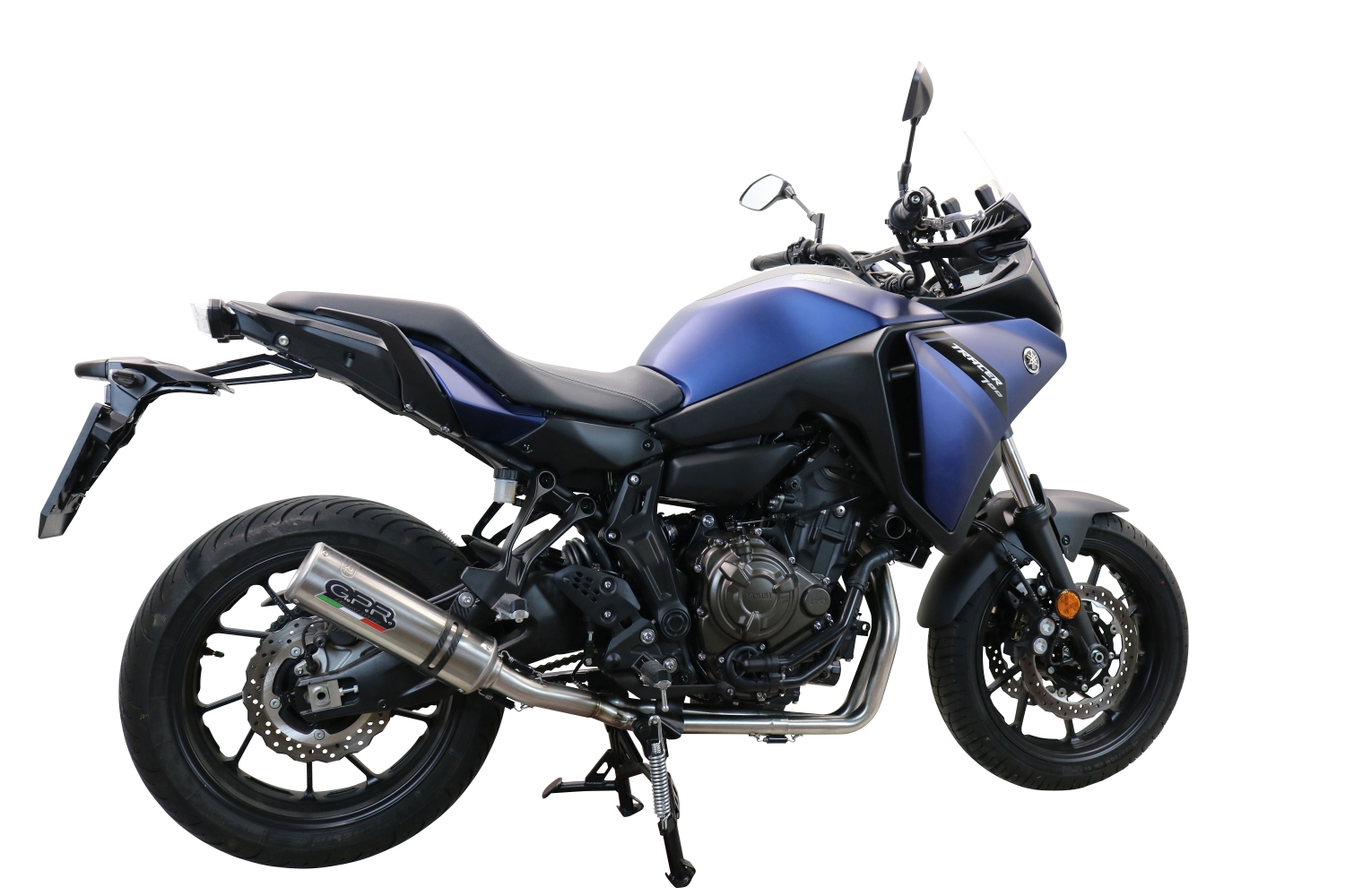 Escape compatible con Yamaha Tracer 7 GT 2020-2024, M3 Inox , Escape completo, no legal para países de la UE, con db killer extraíble 