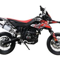 Escape compatible con Aprilia Rx 125 2021-2024, Albus Evo4, Escape homologaedo, legal para mercados fuera de la UE, incluido tubo de enlace y db killer extraíble 
