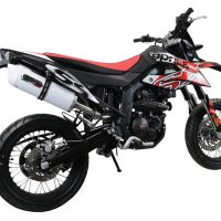 Escape compatible con Aprilia Rx 125 2021-2024, Albus Evo4, Escape homologaedo, legal para mercados fuera de la UE, incluido tubo de enlace y db killer extraíble 