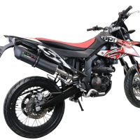 Escape compatible con Aprilia Rx 125 2021-2024, Furore Evo4 Poppy, Escape homologaedo, legal para mercados fuera de la UE, incluido tubo de enlace y db killer extraíble 