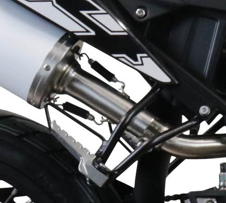 Escape compatible con Aprilia Rx 125 2021-2024, Furore Evo4 Poppy, Escape homologaedo, legal para mercados fuera de la UE, incluido tubo de enlace y db killer extraíble 