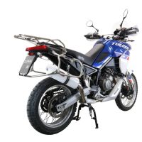 Escape compatible con Aprilia Tuareg 660 2021-2024, Albus Evo4, Escape legal, homologado, silenciador con db killer desmontable y tubo de conexión específico 
