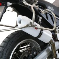 Escape compatible con Aprilia Tuareg 660 2021-2024, Albus Evo4, Escape legal, homologado, silenciador con db killer desmontable y tubo de conexión específico 