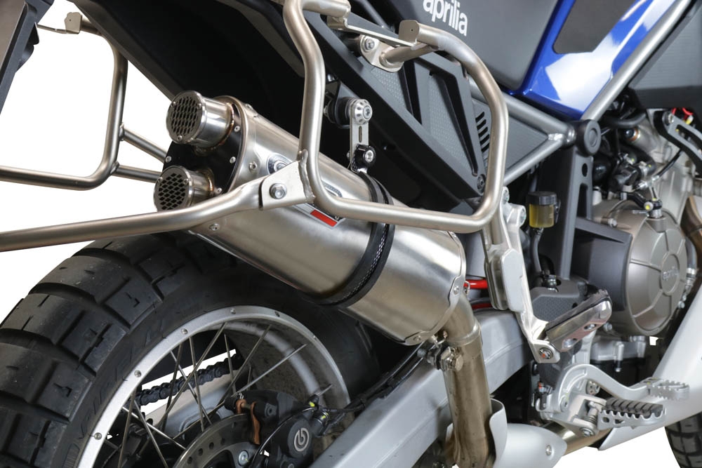 Escape compatible con Bmw R 1200 Gs -Adventure 2010-2012, Dual Inox, Escape legal, homologado, silenciador con db killer desmontable y tubo de conexión específico 