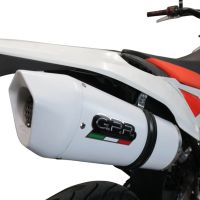 Escape compatible con Beta RR 125 4T Motard 2019-2020, Albus Evo4, Escape homologaedo, legal para mercados fuera de la UE, incluido tubo de enlace y db killer extraíble 