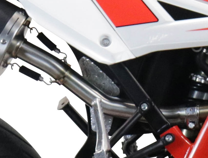Escape compatible con Beta RR 125 4T Motard 2019-2020, Albus Evo4, Escape homologaedo, legal para mercados fuera de la UE, incluido tubo de enlace y db killer extraíble 