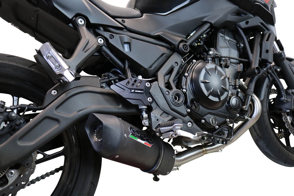 Escape compatible con Kawasaki Z 650 2017-2020, Furore Evo4 Nero, Escape completo, no legal para países de la UE, con db killer extraíble 