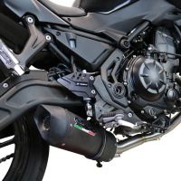 Escape compatible con Kawasaki Z 650 2017-2020, Furore Evo4 Nero, Escape completo, no legal para países de la UE, con db killer extraíble 