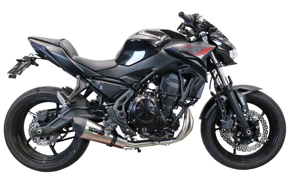 Escape compatible con Kawasaki Z 650 2017-2020, Gpe Ann. Titanium, Escape completo, no legal para países de la UE, con db killer extraíble 