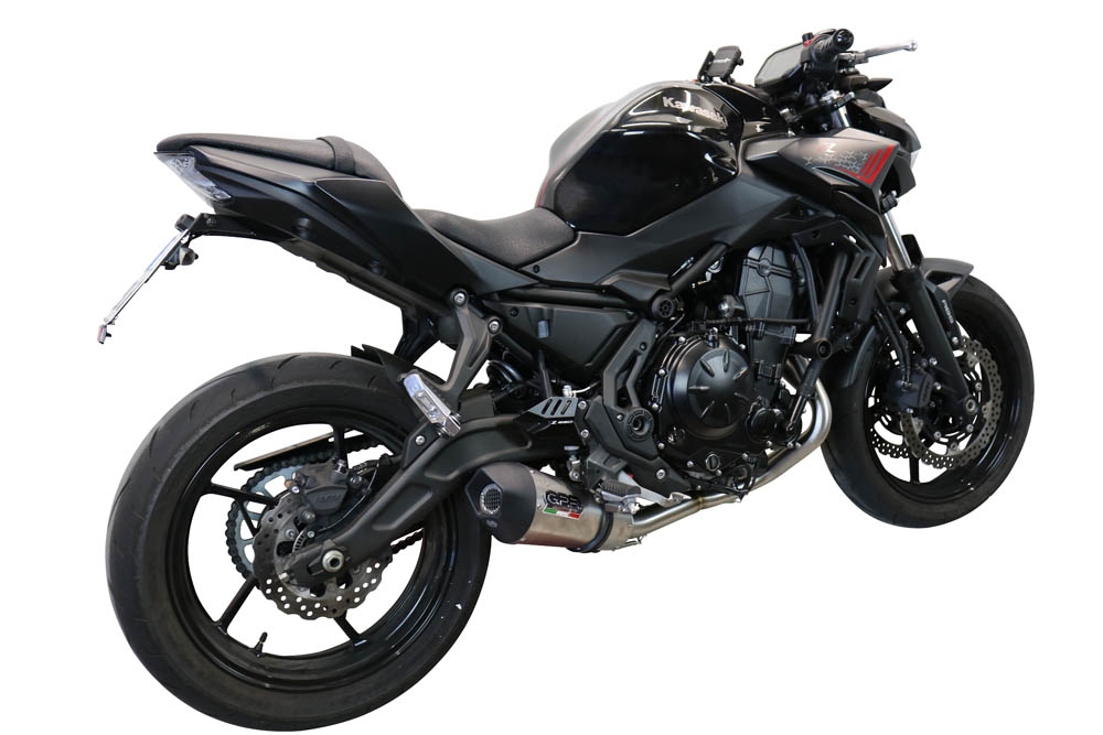 Escape compatible con Kawasaki Z 650 2017-2020, Gpe Ann. Titanium, Escape completo, no legal para países de la UE, con db killer extraíble 