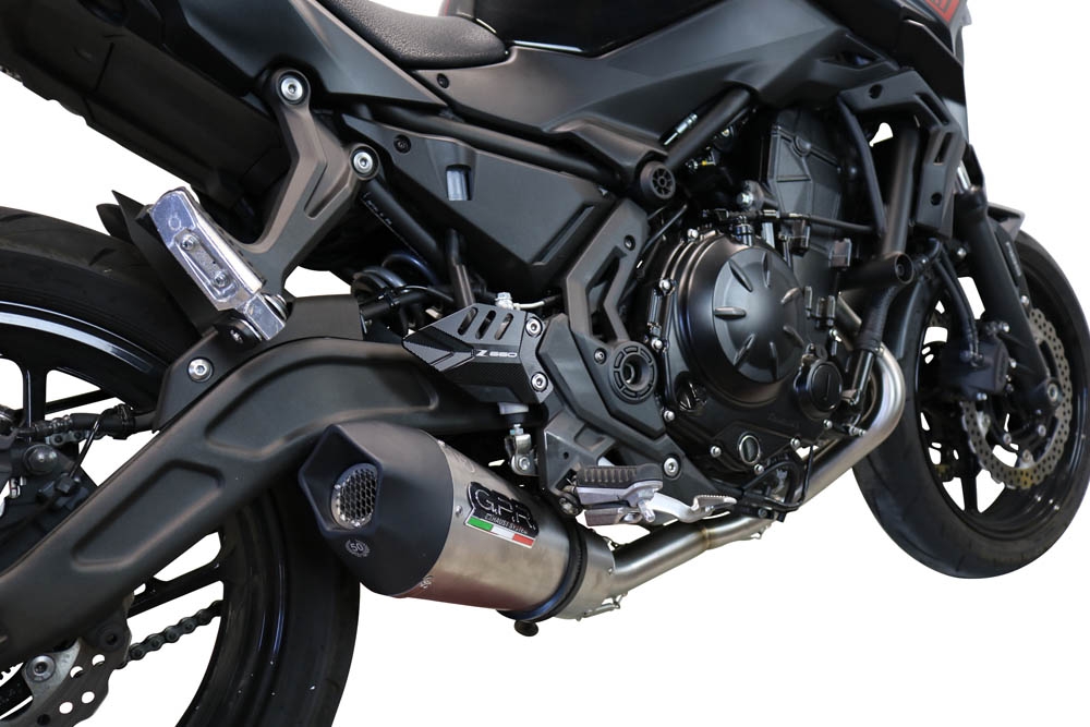 Escape compatible con Kawasaki Ninja 650 2021-2022, Gpe Ann. Titanium, Escape completo, no legal para países de la UE, con db killer extraíble 