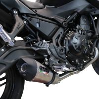 Escape compatible con Kawasaki Ninja 650 2021-2022, Gpe Ann. Titanium, Escape completo, no legal para países de la UE, con db killer extraíble 