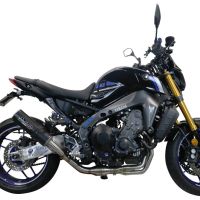 Escape compatible con Yamaha Mt-09 2021-2023, M3 Black Titanium, Escape completo homologado y legal,con catalizador incluido db killer extraíble 