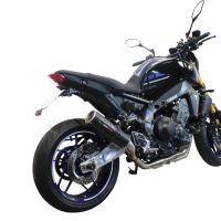Escape compatible con Yamaha Mt-09 2021-2023, M3 Black Titanium, Escape completo homologado y legal,con catalizador incluido db killer extraíble 