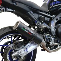 Escape compatible con Yamaha Mt-09 2021-2023, M3 Black Titanium, Escape completo homologado y legal,con catalizador incluido db killer extraíble 