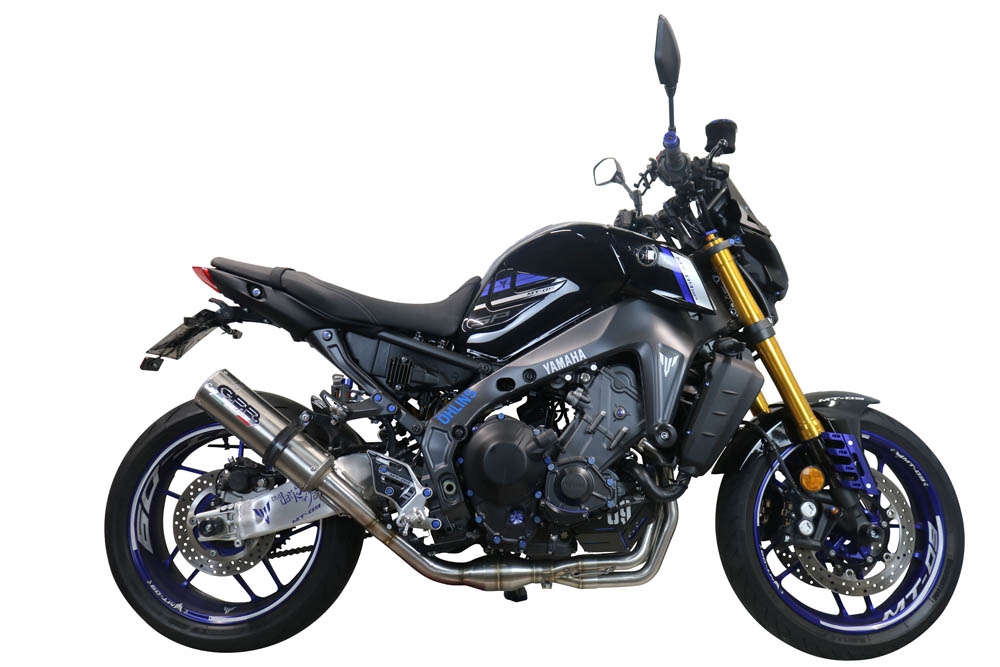 Escape compatible con Yamaha Mt-09 2021-2023, M3 Inox , Escape completo homologado y legal,con catalizador incluido db killer extraíble 