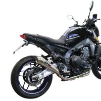 Escape compatible con Yamaha Mt-09 2021-2023, Powercone Evo, Escape completo homologado y legal,con catalizador incluido db killer extraíble 